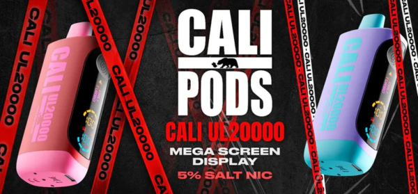 CALI PODS ul20000 20k vape disposable desechable pantalla PTY